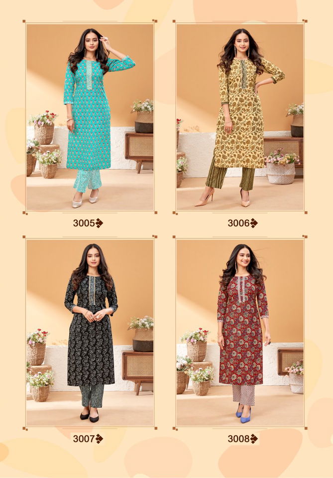 Balaji Shanaya Vol 3 Printed Kurti With Bottom Catalog
